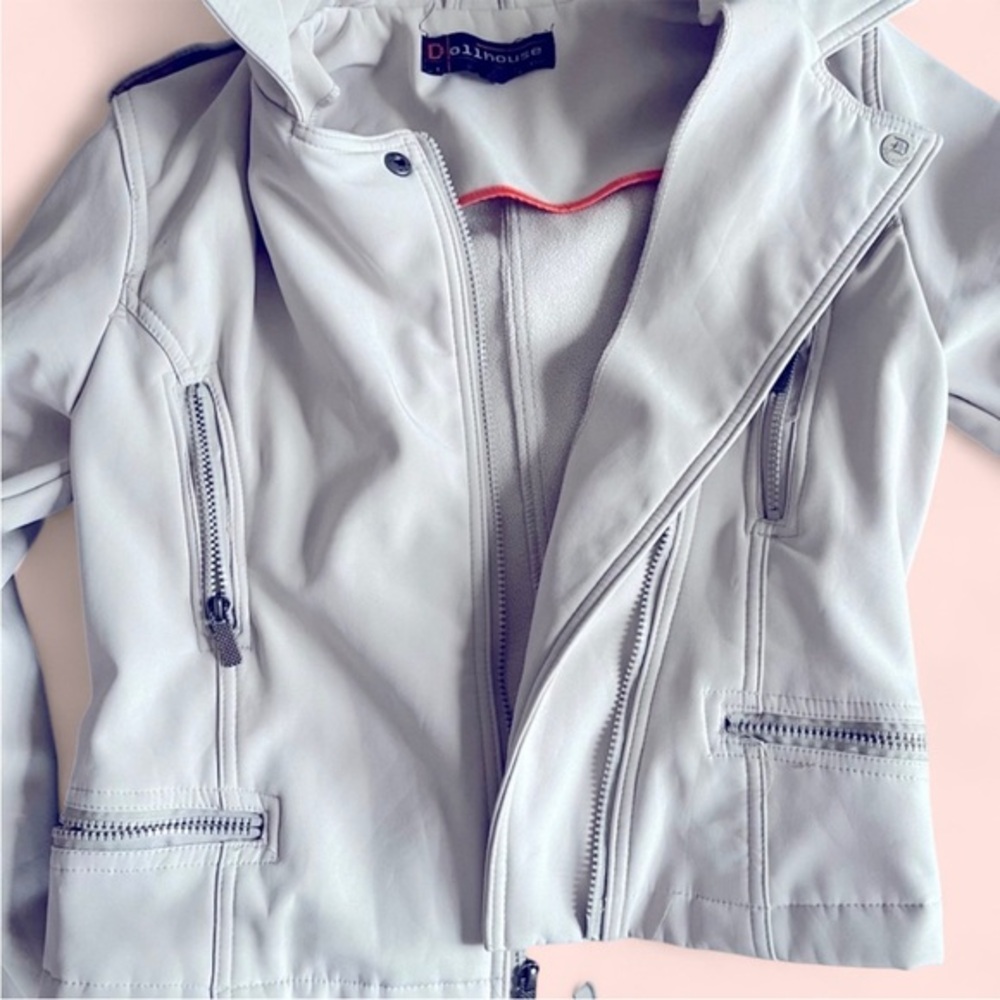 Dollhouse Beige Zip-Up Jacket